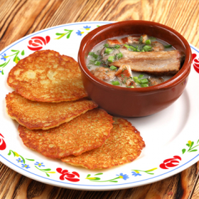 Драники с мачанкой по-белорусски