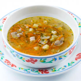 Грибной суп с перловкой(ПЯТНИЦА)