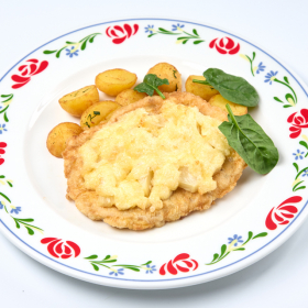 Куриное филе с ананасом и жареным картофелем (ПОНЕДЕЛЬНИК)